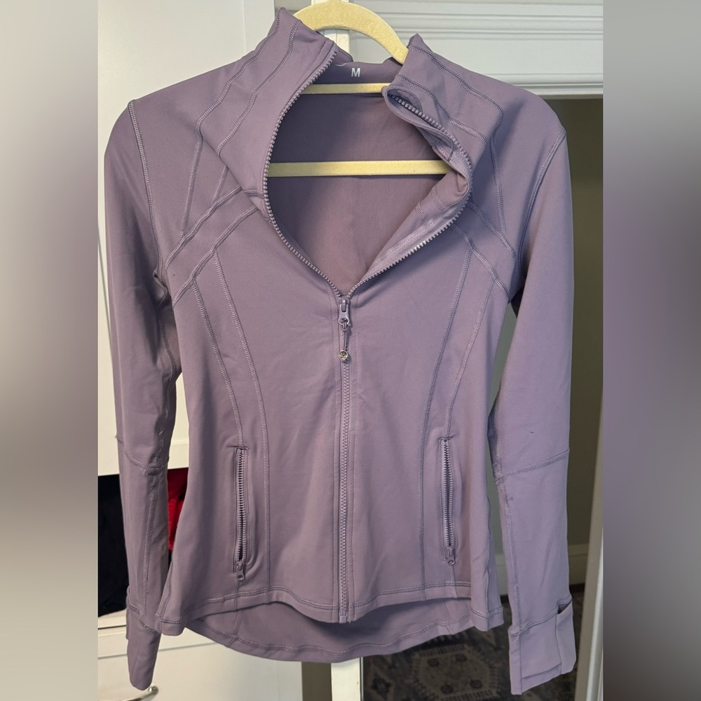 Women’s purple athleisure zip up - medium